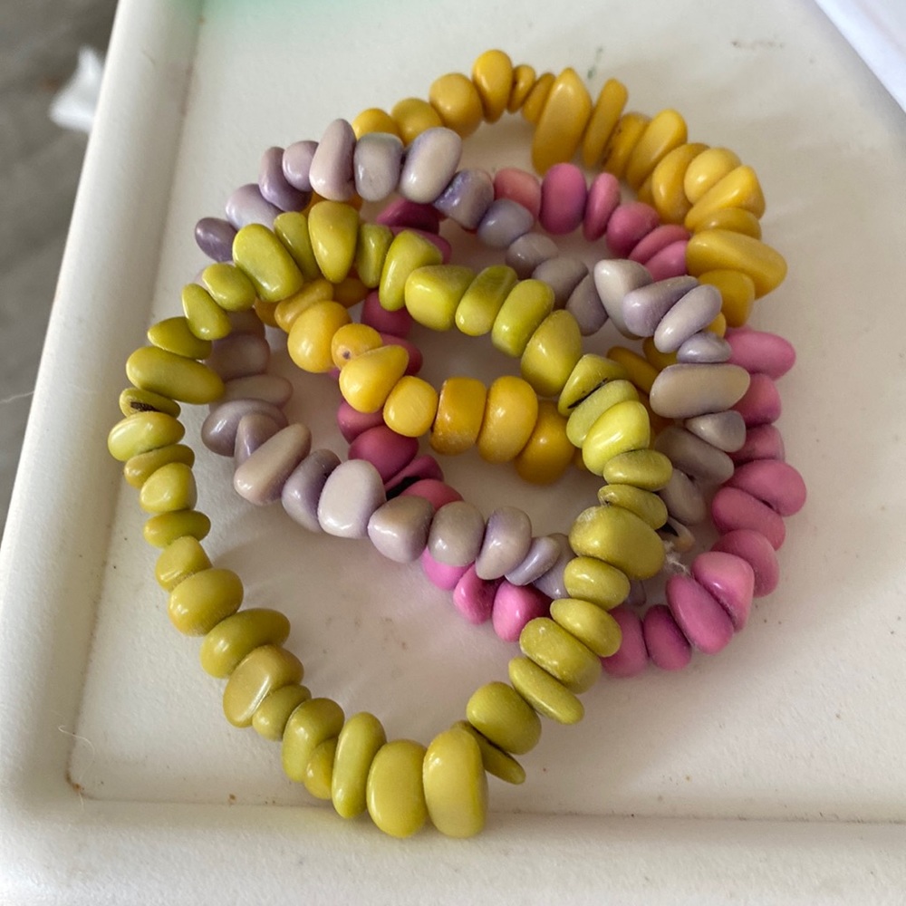 Set of 4 beaded bracelets
